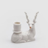 Castiçal Veado Branco 12cm